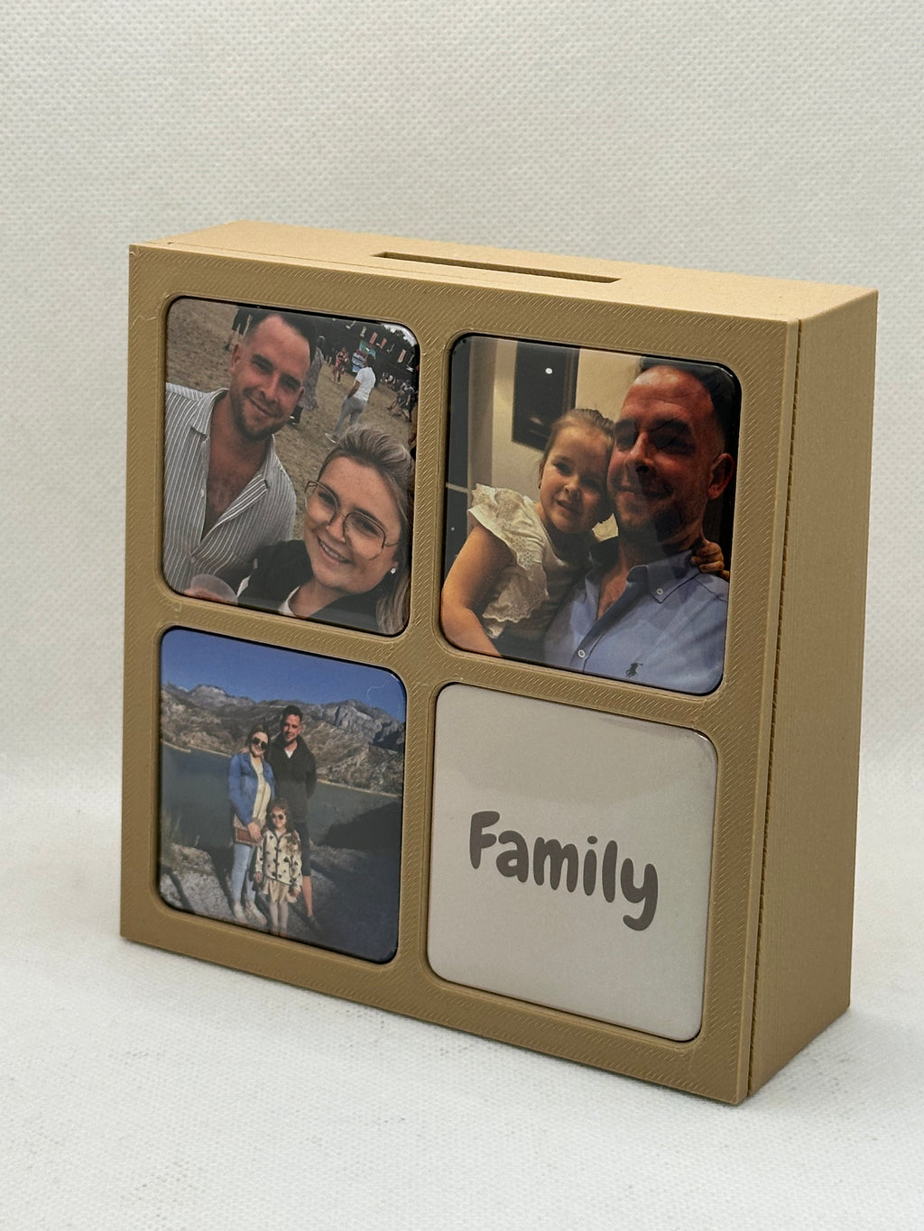✨ Gepersonaliseerde Fotospaarpot met Verwisselbare Fotomagneten ✨