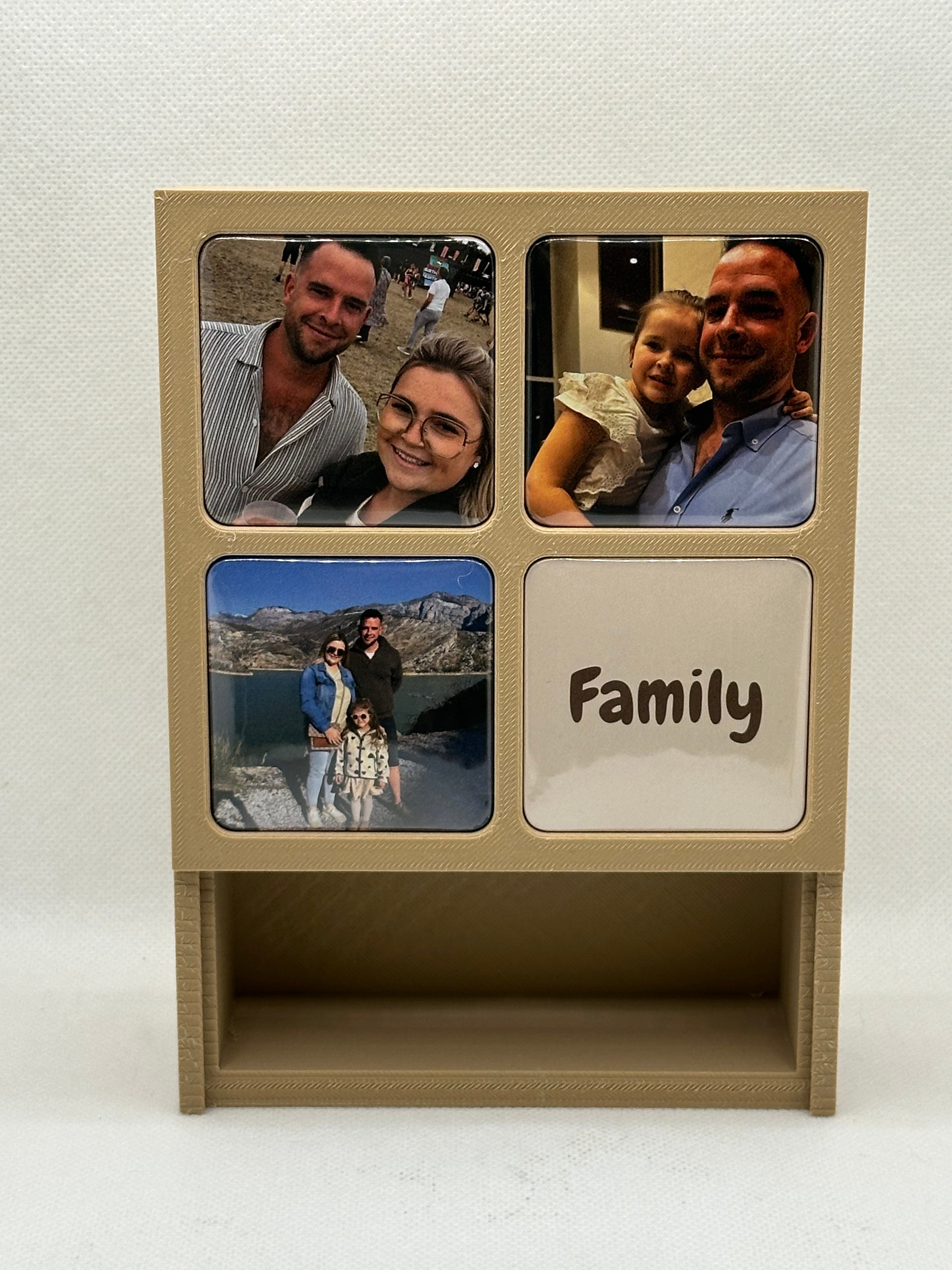 ✨ Gepersonaliseerde Fotospaarpot met Verwisselbare Fotomagneten ✨