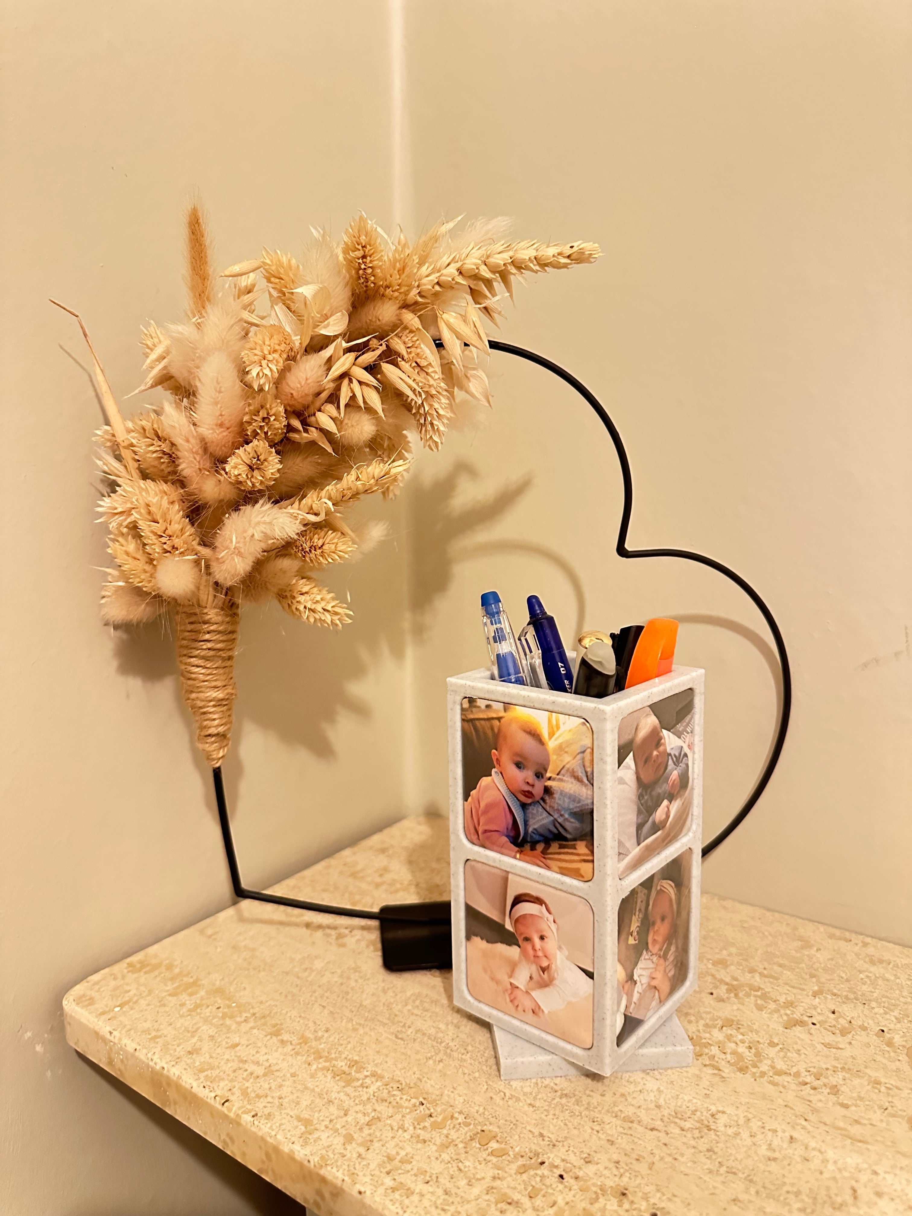 Pennenhouder met 8 fotomagneten